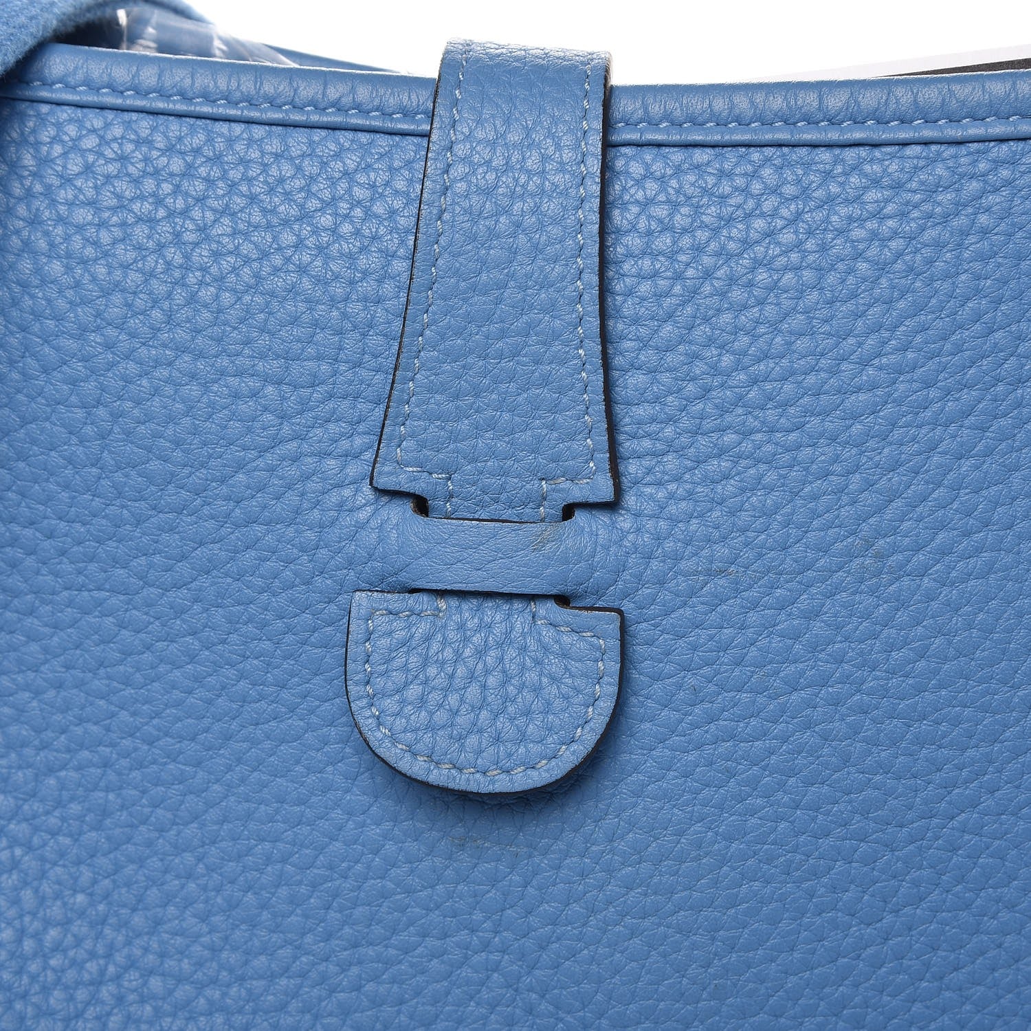 Hermes Taurillon Clemence Evelyne III GM Bleu Paradis 8 of 9