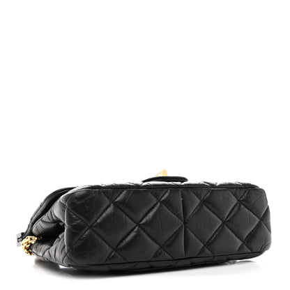Chanel Aged Calfskin Quilted 2.55 Reissue Mini Hanger Flap Black 4 of 11