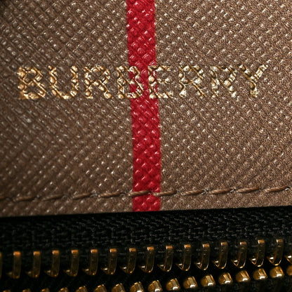 Burberry E-Canvas Stripe Medium Portrait Tote Bag Brown 6 of 9