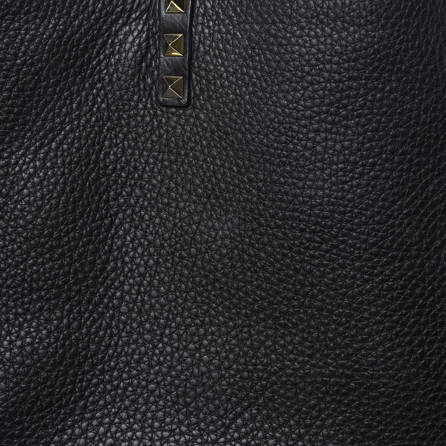 Valentino Garavani Grained Calfskin Medium Rockstud Reversible Tote Black Ivory 14 of 14