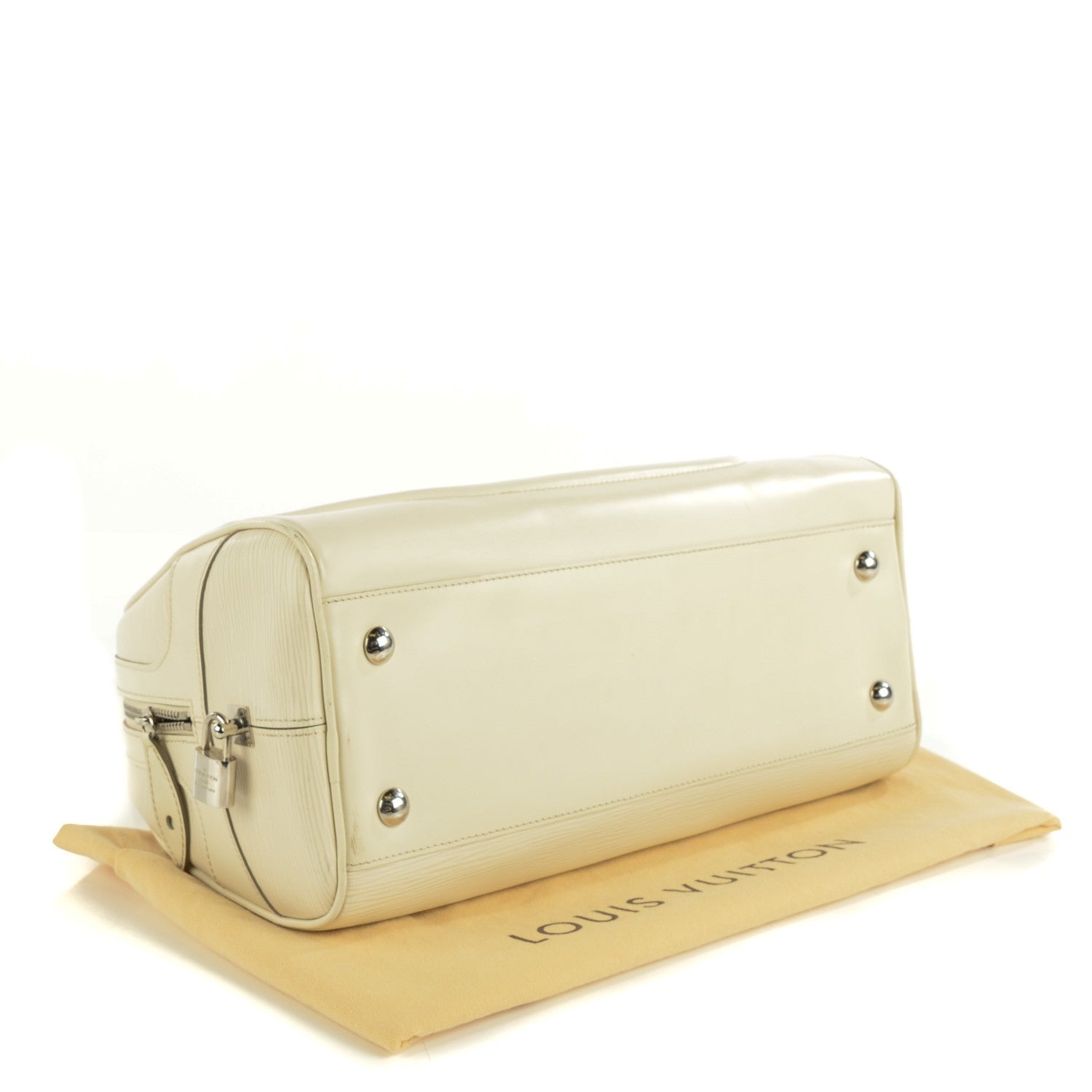 Louis Vuitton Epi Bowling Montaigne GM Ivory 4 of 7