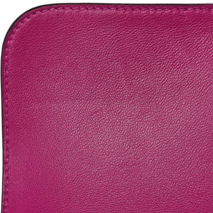 Hermes Shiny Alligator Constance Long Wallet Rose Scheherazade 23 of 24
