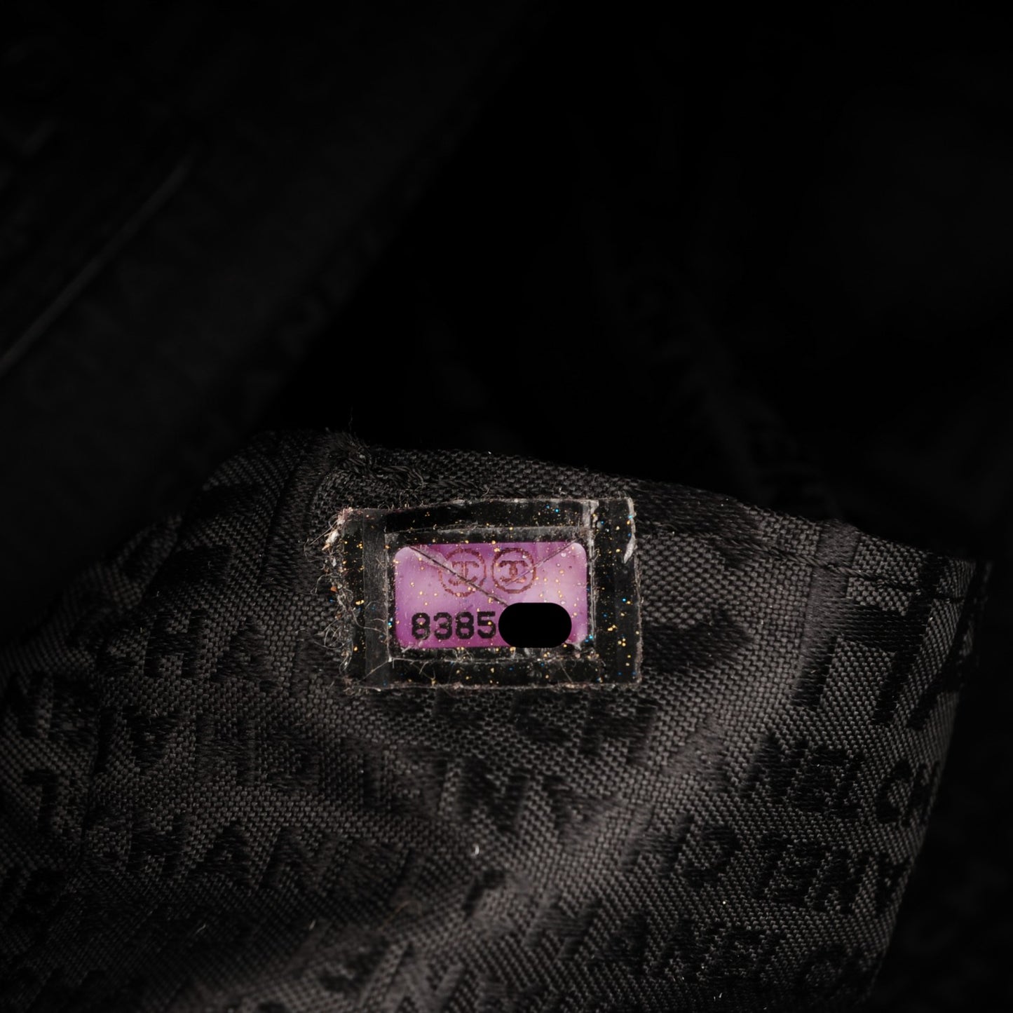 Caviar Square Stitched Tote Black