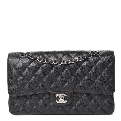 Chanel Caviar Quilted Medium Double Flap Black 1 of 11