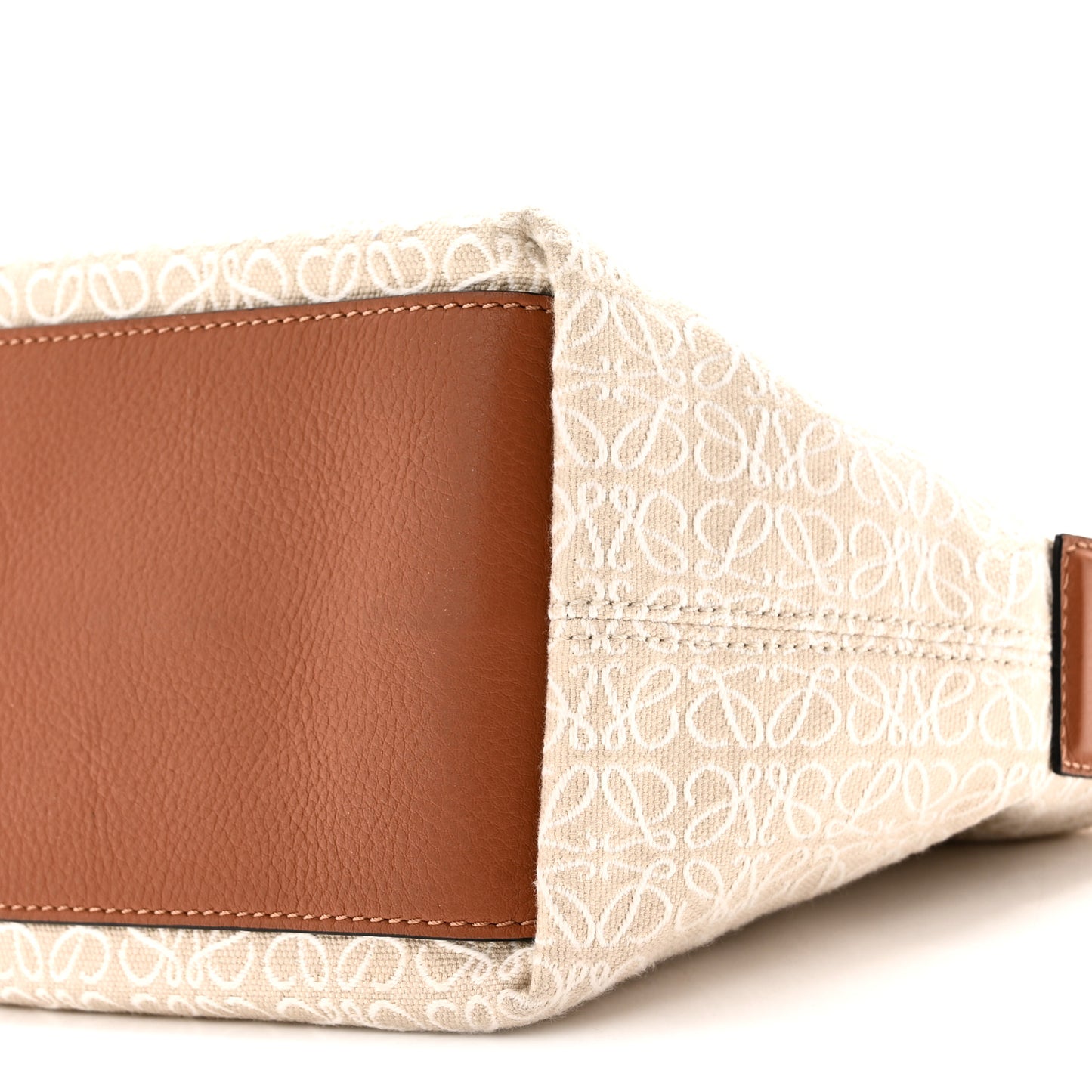 Jacquard Anagram Calfskin Small Cubi Bag Ecru Tan