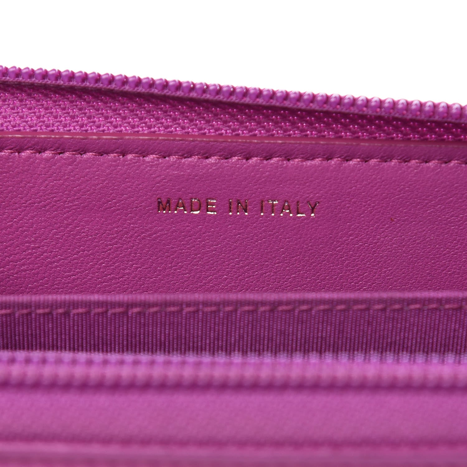 Chanel Lambskin Quilted Small Boy Zip Around Wallet Fuschia 7 of 12