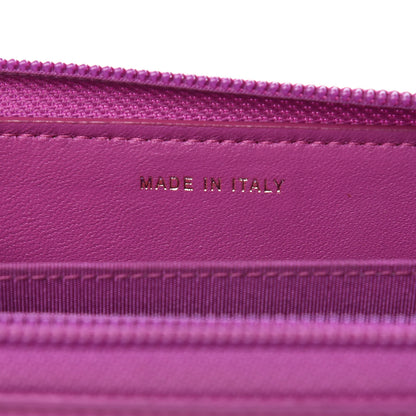 Chanel Lambskin Quilted Small Boy Zip Around Wallet Fuschia 7 of 12