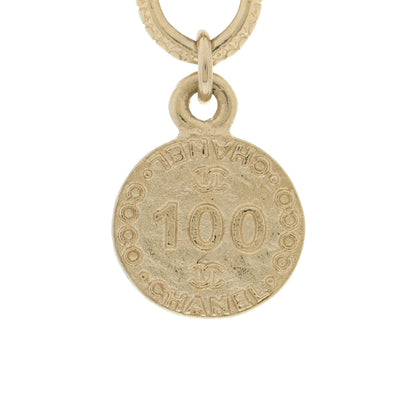 Chanel Pearl CC 100th Anniversary Necklace Light Gold 5 of 6