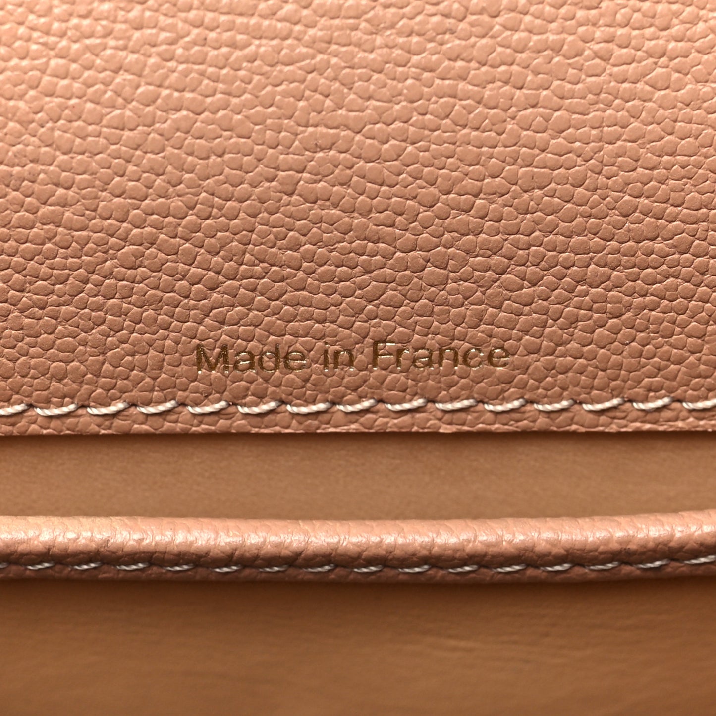 Grained Calfskin Mini Brillant Satchel Nude