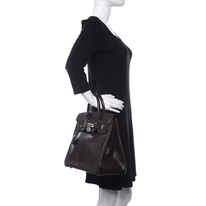 Hermes Box HAC Birkin 32 Chocolate 2 of 11