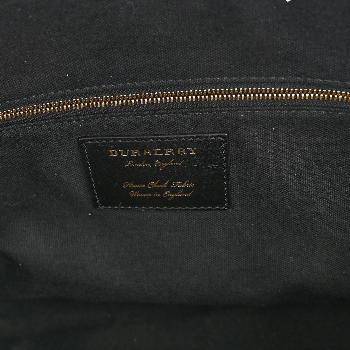 Derby Calfskin House Check Medium Welburn Tote Black