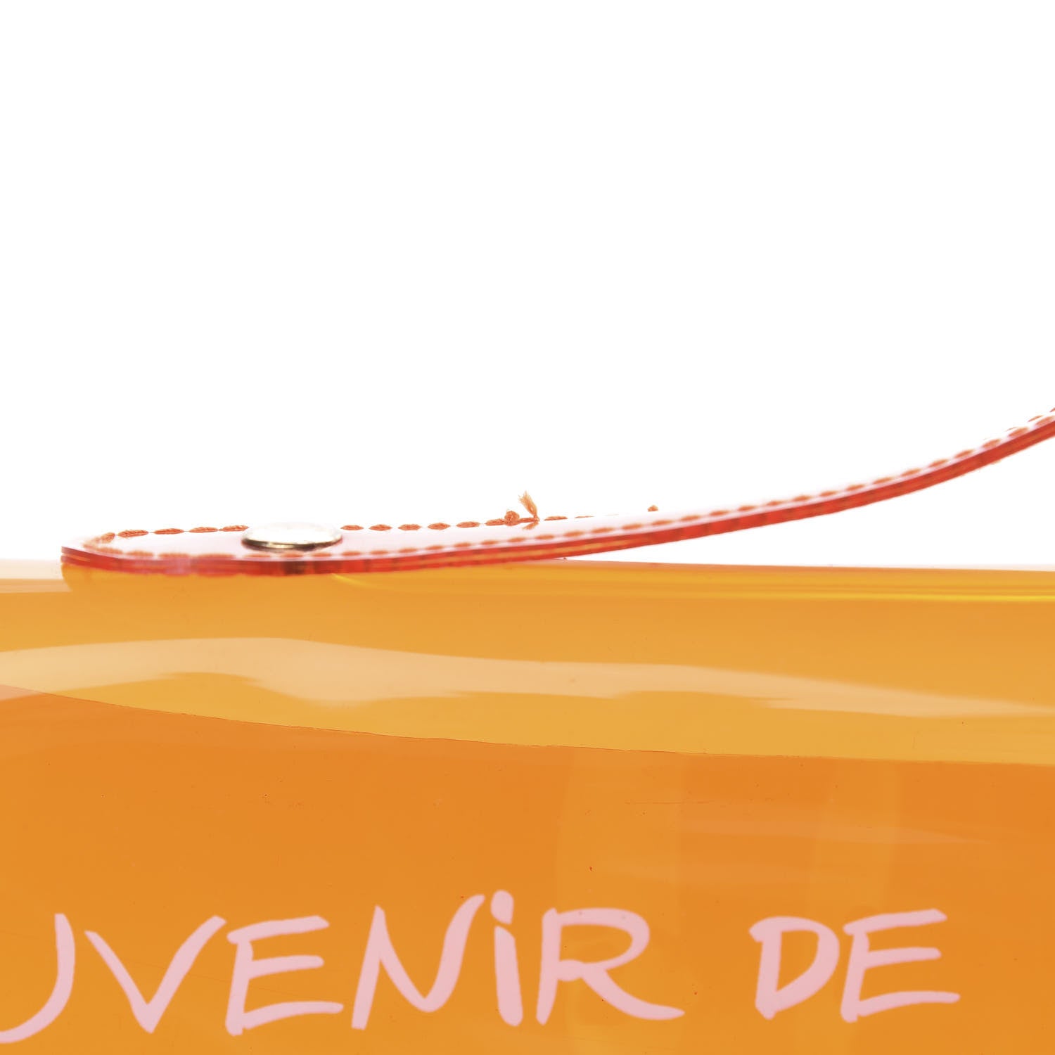 Hermes Vinyl Souvenir De L'Exposition Kelly Orange 11 of 12