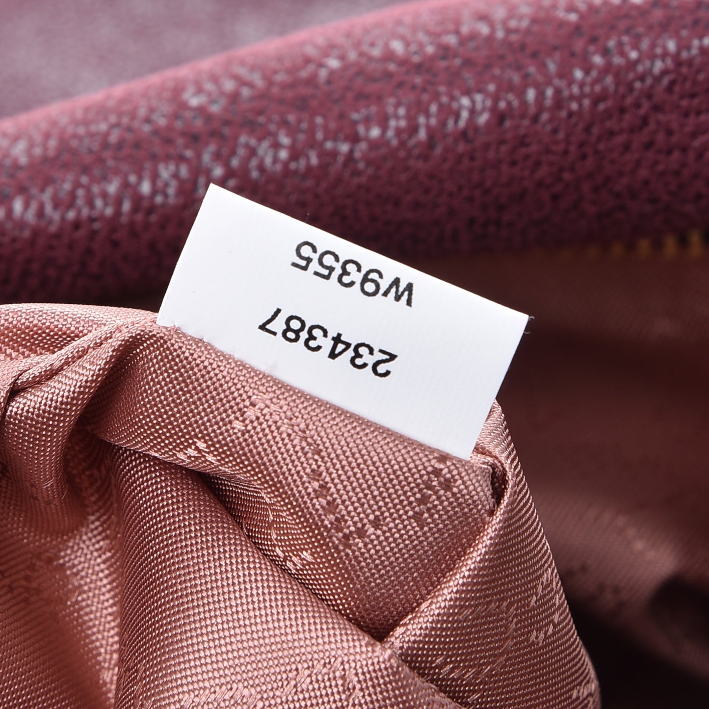 Shaggy Deer Falabella Fold Over Tote Burgundy