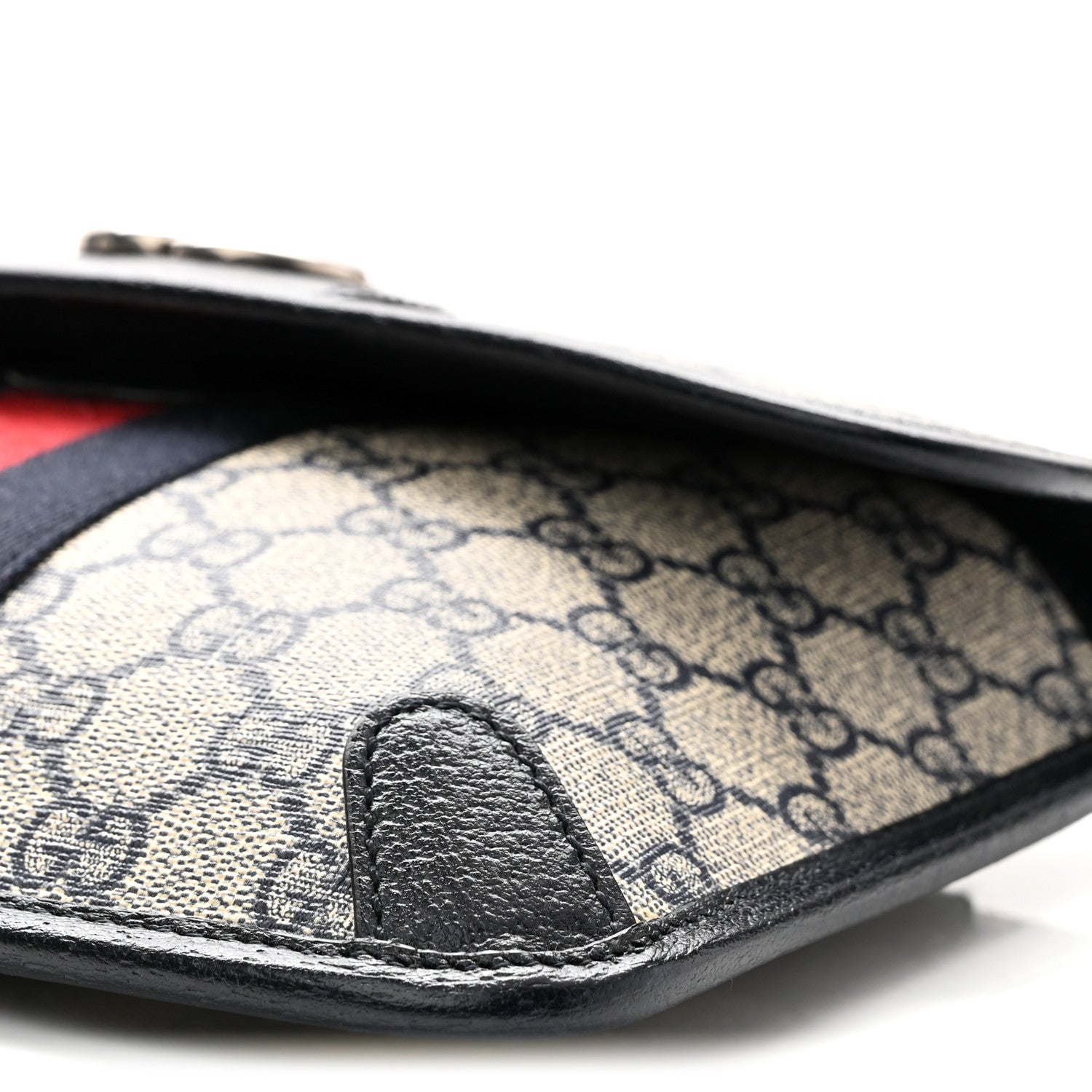 Gucci GG Supreme Monogram Web Small Ophidia Belt Bag  90 36 Beige Navy 9 of 9