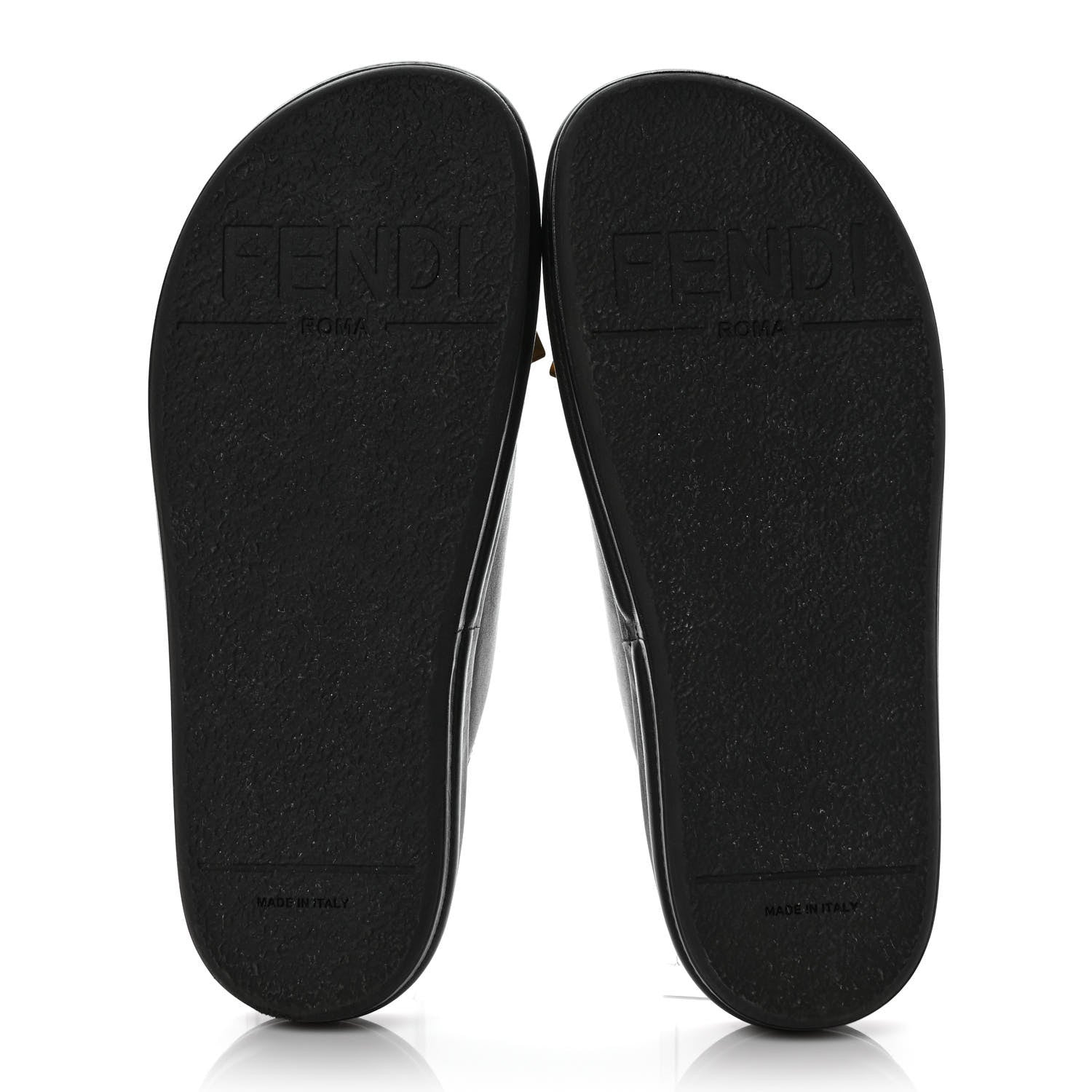 Fendi Vitello Womens Fendigraphy Slide Sandals 38 Black 5 of 7