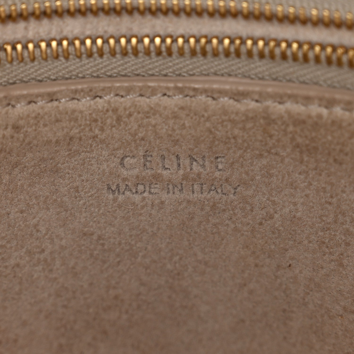 Celine Soft Grained Calfskin Small Sangle Bucket Bag Light Taupe 6 of 12