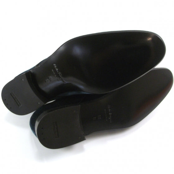FASHIONPHILE SALVATOREFERRAGAMOVelvetMensShoes8.5DBlue 5 of 8