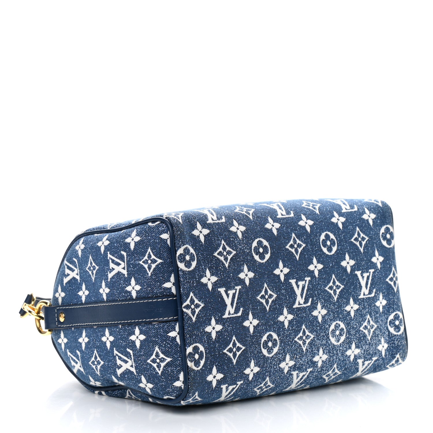 Louis Vuitton Monogram Jacquard Denim Speedy Bandouliere 25 Bleu 4 of 8