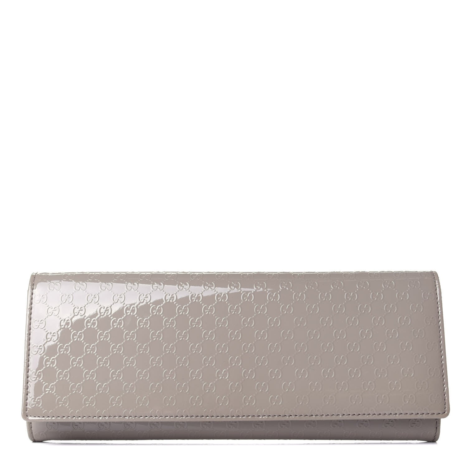 Gucci Patent Microguccissima Small Broadway Clutch Grey 1 of 7