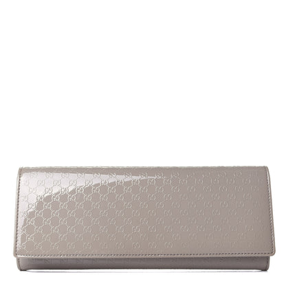Gucci Patent Microguccissima Small Broadway Clutch Grey 1 of 7