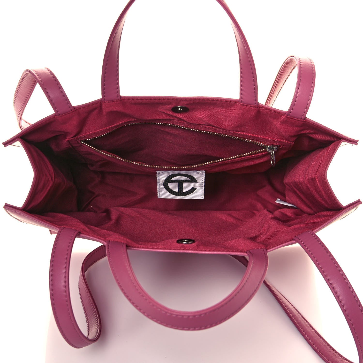 Telfar Vegan Leather Medium Shopping Bag Corned Beef 5 of 13