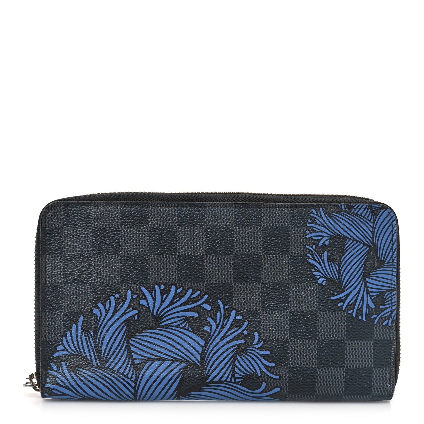 Damier Graphite Rope Zippy Organizer Wallet Blue