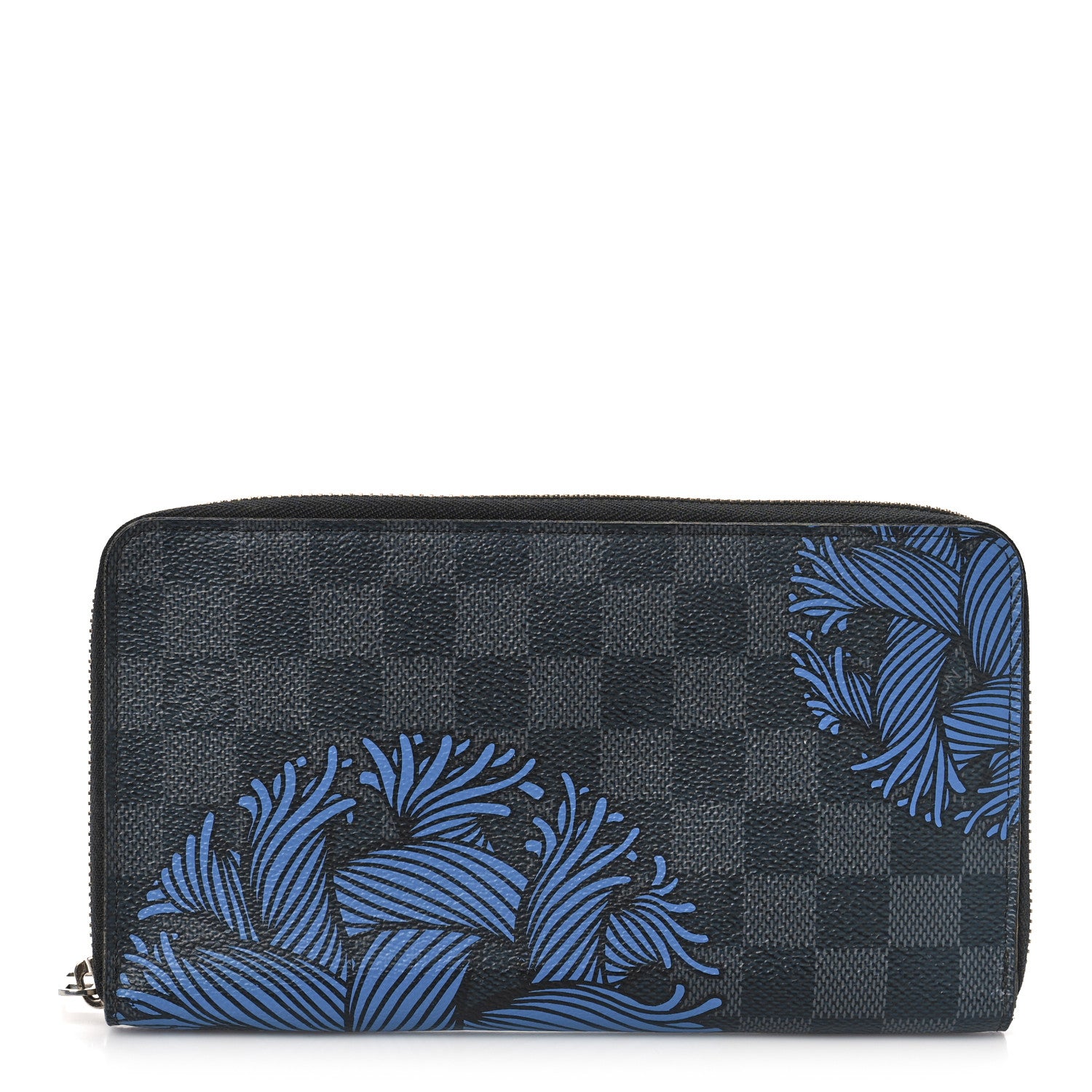 Louis Vuitton Damier Graphite Rope Zippy Organizer Wallet Blue 1 of 8