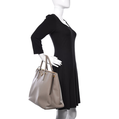 Prada Saffiano Lux Extra Large Galleria Double Zip Tote Argilla 2 of 23
