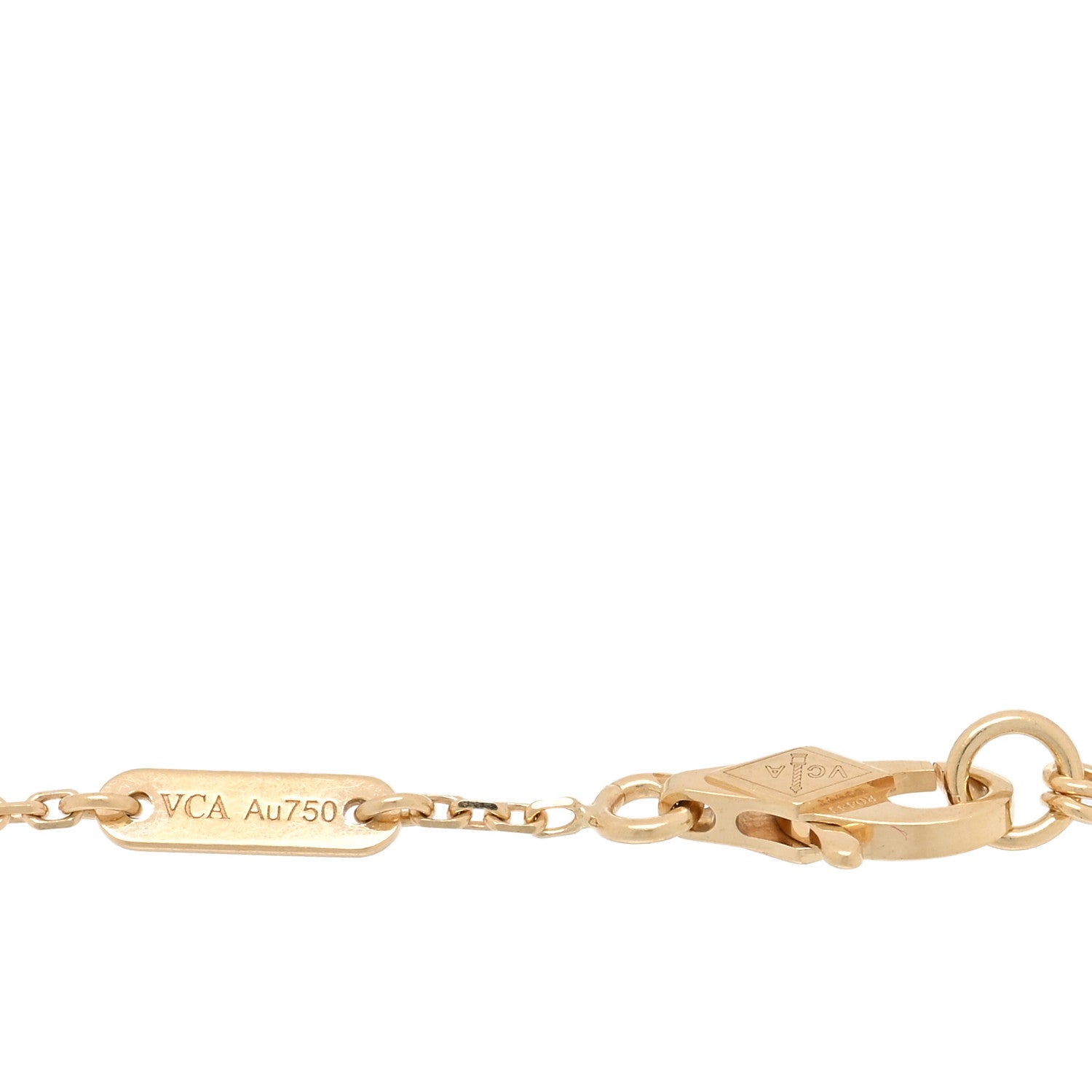 Van Cleef & Arpels 18K Yellow Gold Mother of Pearl Sweet Alhambra Butterfly Bracelet 3 of 4