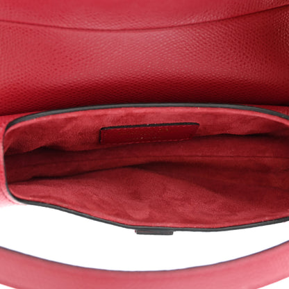 Christian Dior Grained Calfskin Mini Saddle Bag Red 5 of 11