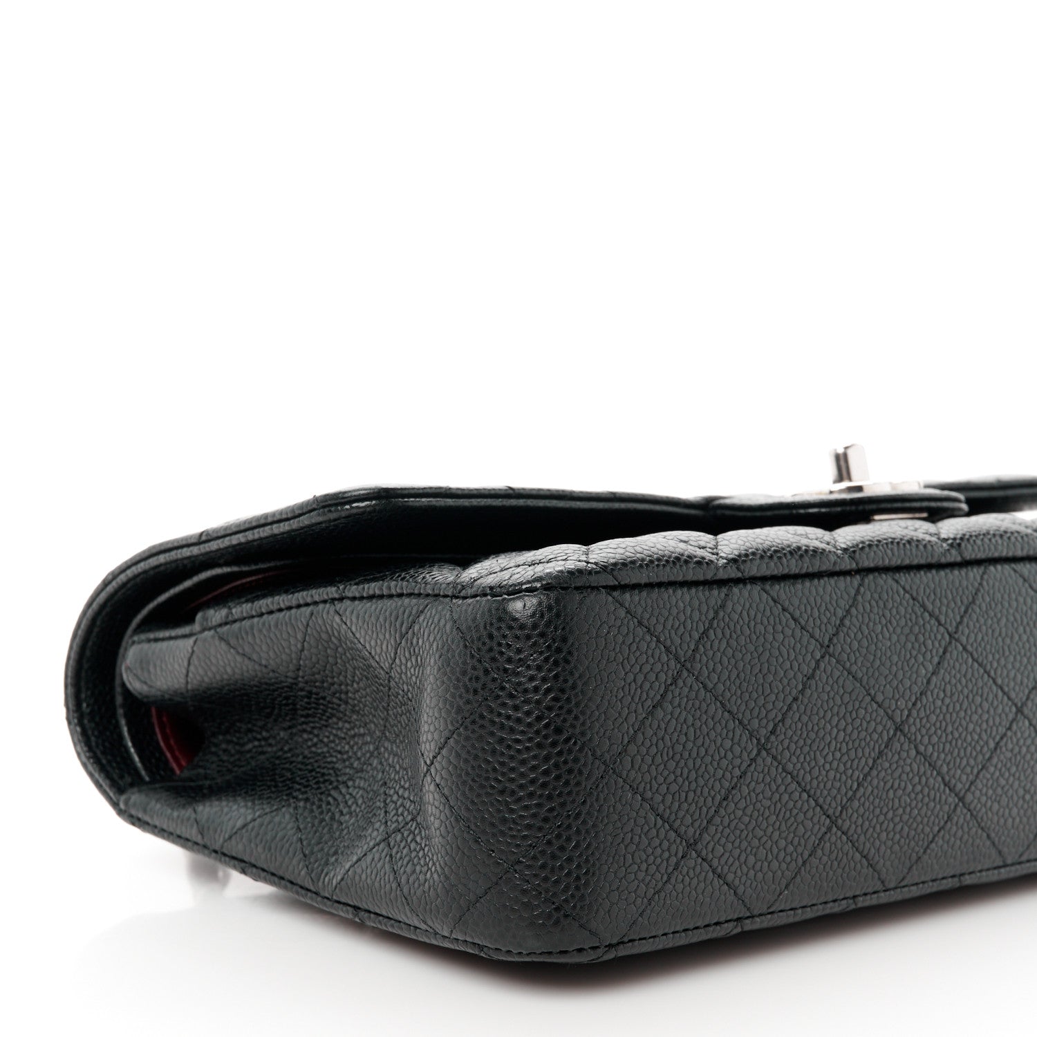 Chanel Caviar Quilted Medium Double Flap Black 10 of 11