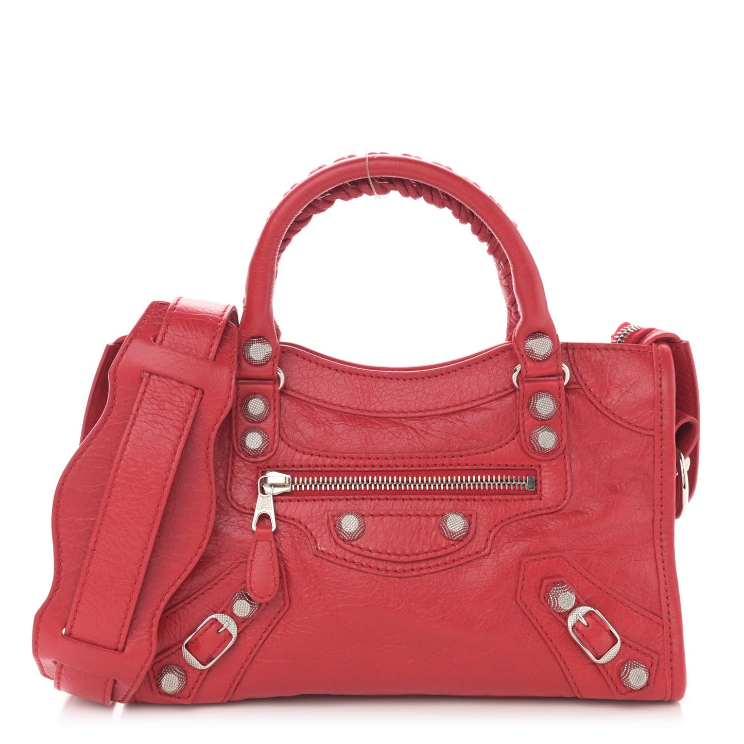 Agneau Giant 12 Silver Hardware Mini City Rouge Cardinal