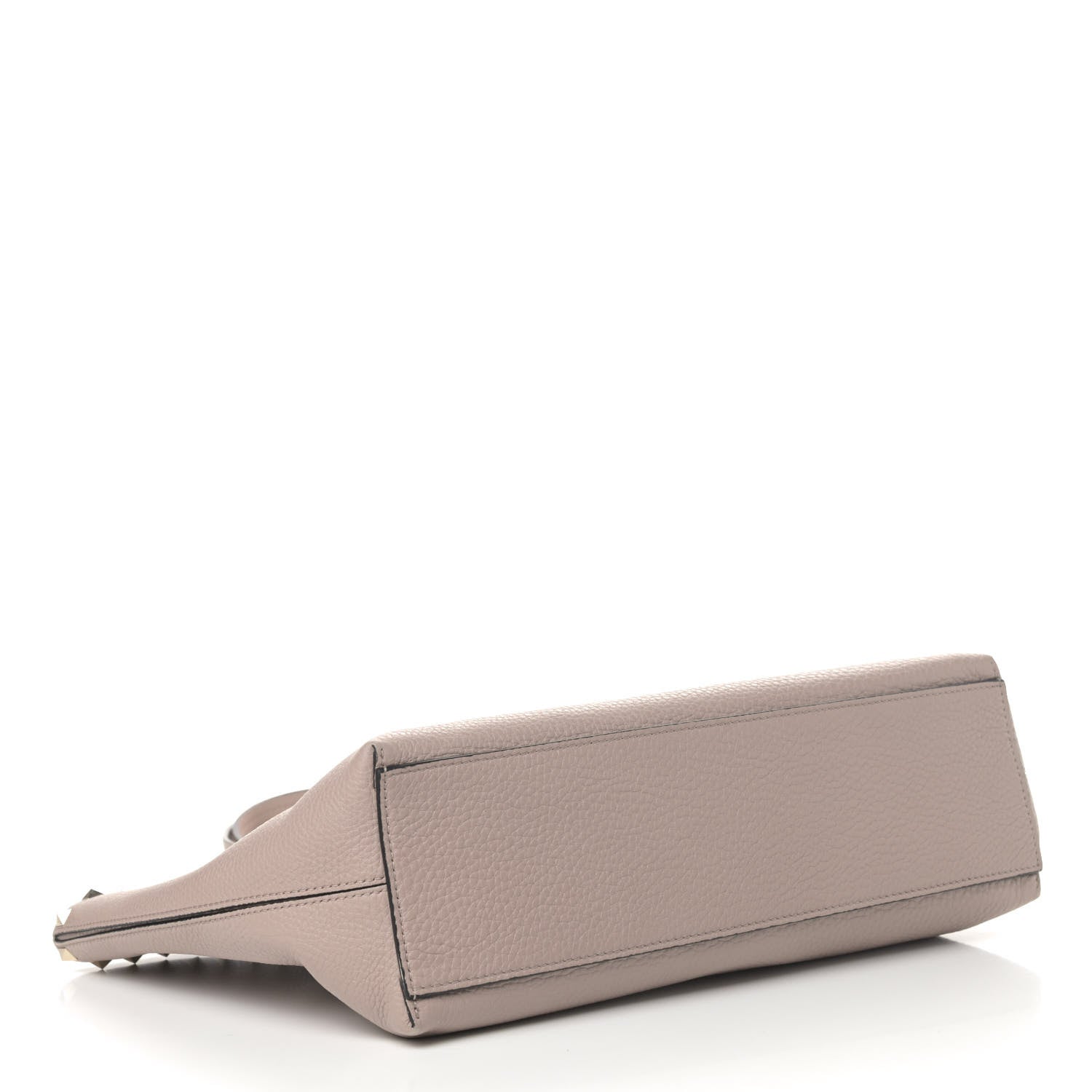 Valentino Garavani Grained Calfskin Rockstud Shoulder Tote Poudre 3 of 4