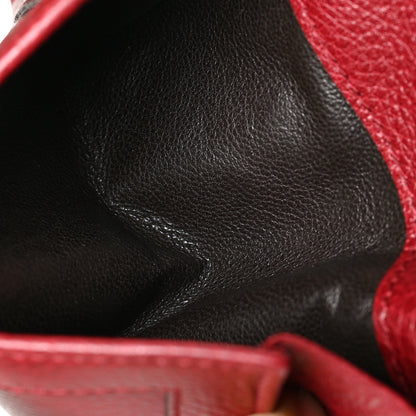 Gucci Textured Calfskin French Flap Wallet Red 6 of 9