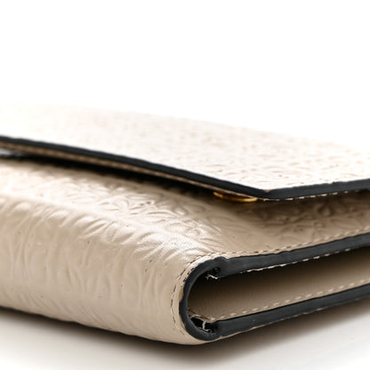 Loewe Calfskin Embossed Small Wallet Light Oat 9 of 9