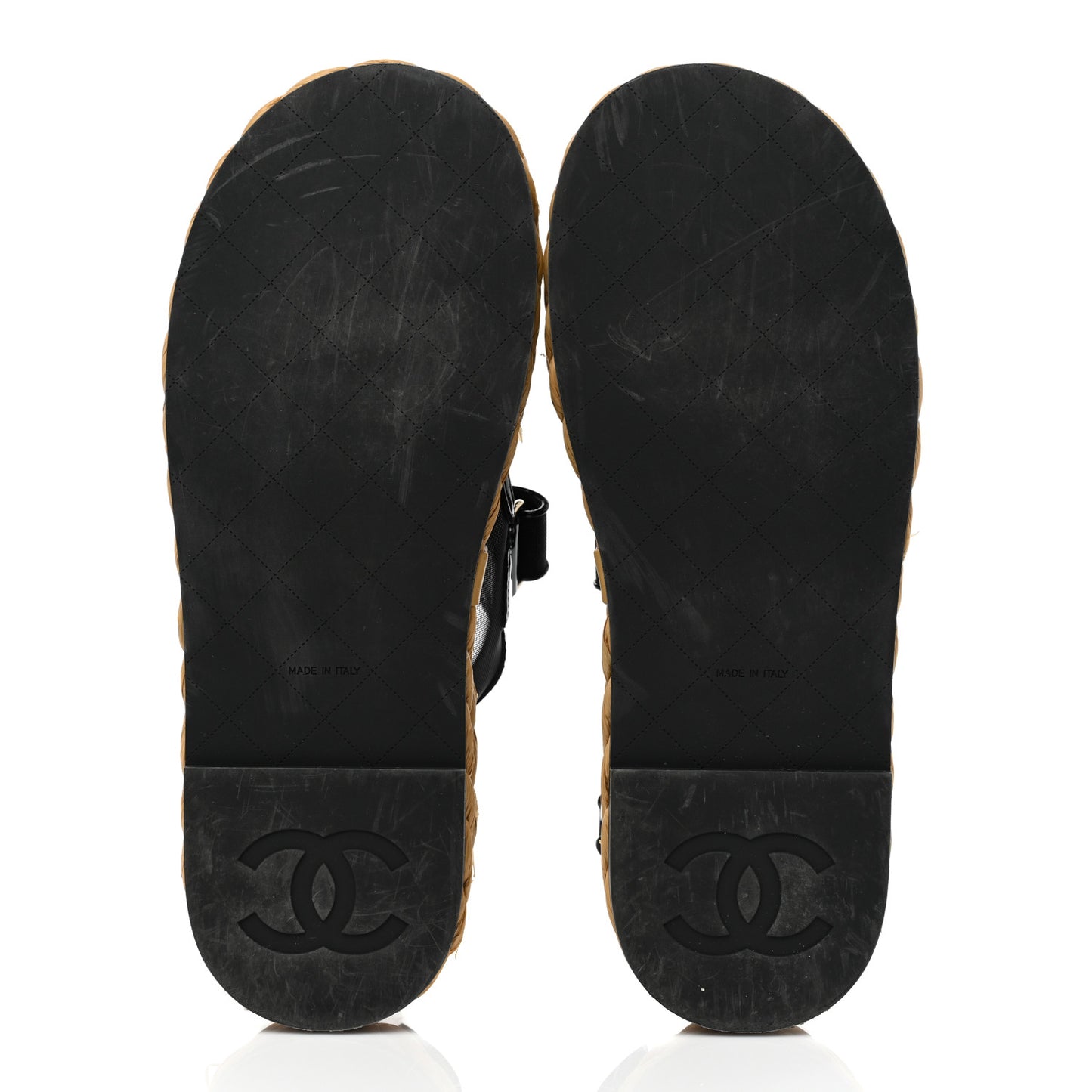 Mesh Patent Calfskin Velcro Dad Sandals 41 Black