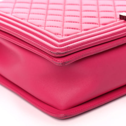 Chanel Calfskin Quilted Large Boy Flap Pink 9 of 14