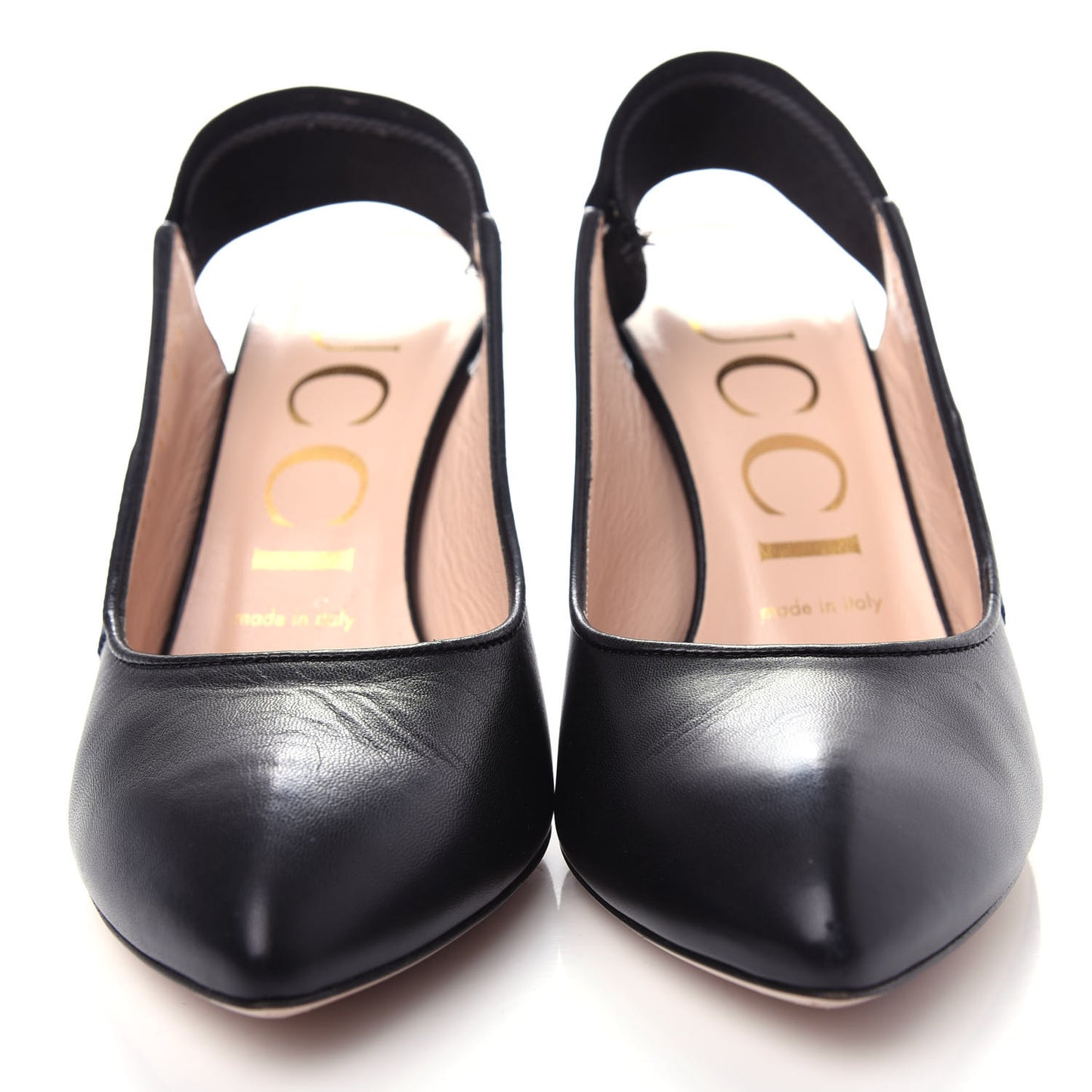 Malaga Kid Web Mid Heel Slingback Pumps 37 Black