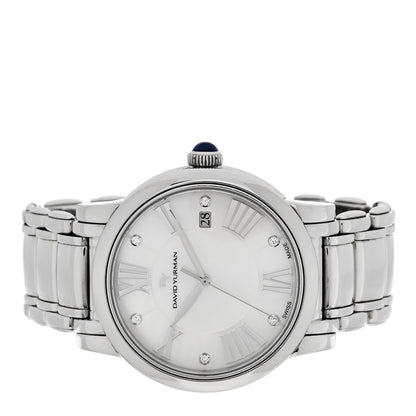 David Yurman Stainless Steel Diamond Mother of Pearl 38mm Classic Quartz Watch 2 of 4