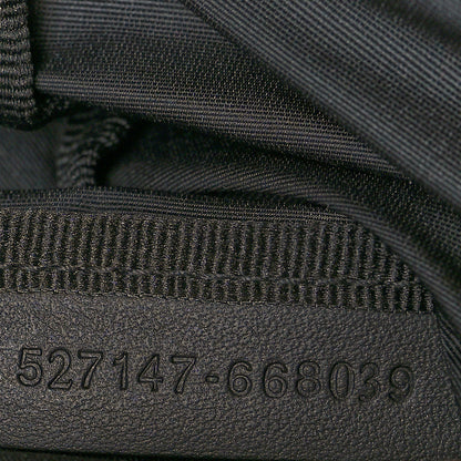 Alexander McQueen Canvas Logo-Embroidered Messenger Bag Black 8 of 11
