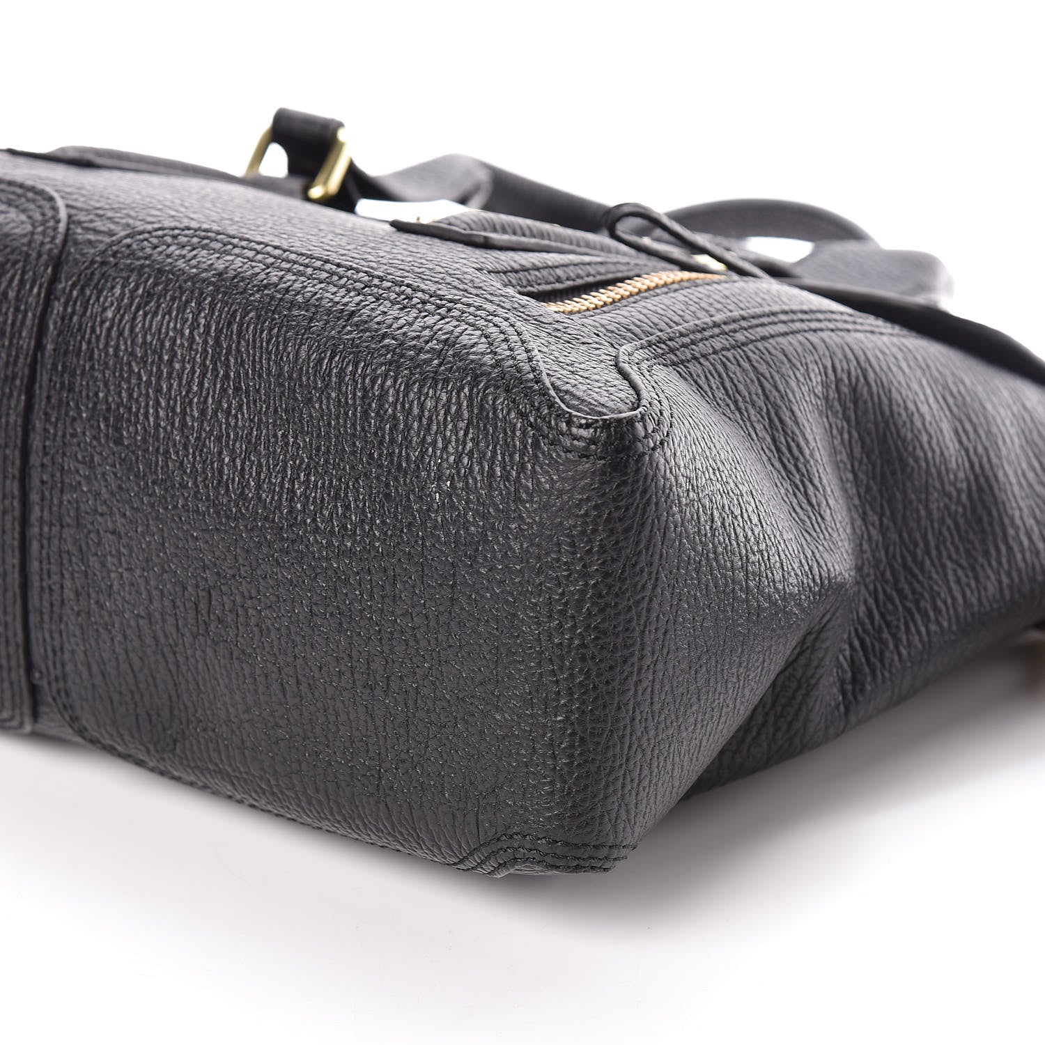 3.1 Phillip Lim 3.1 Textured Calfskin Medium Pashli Satchel Black 9 of 9
