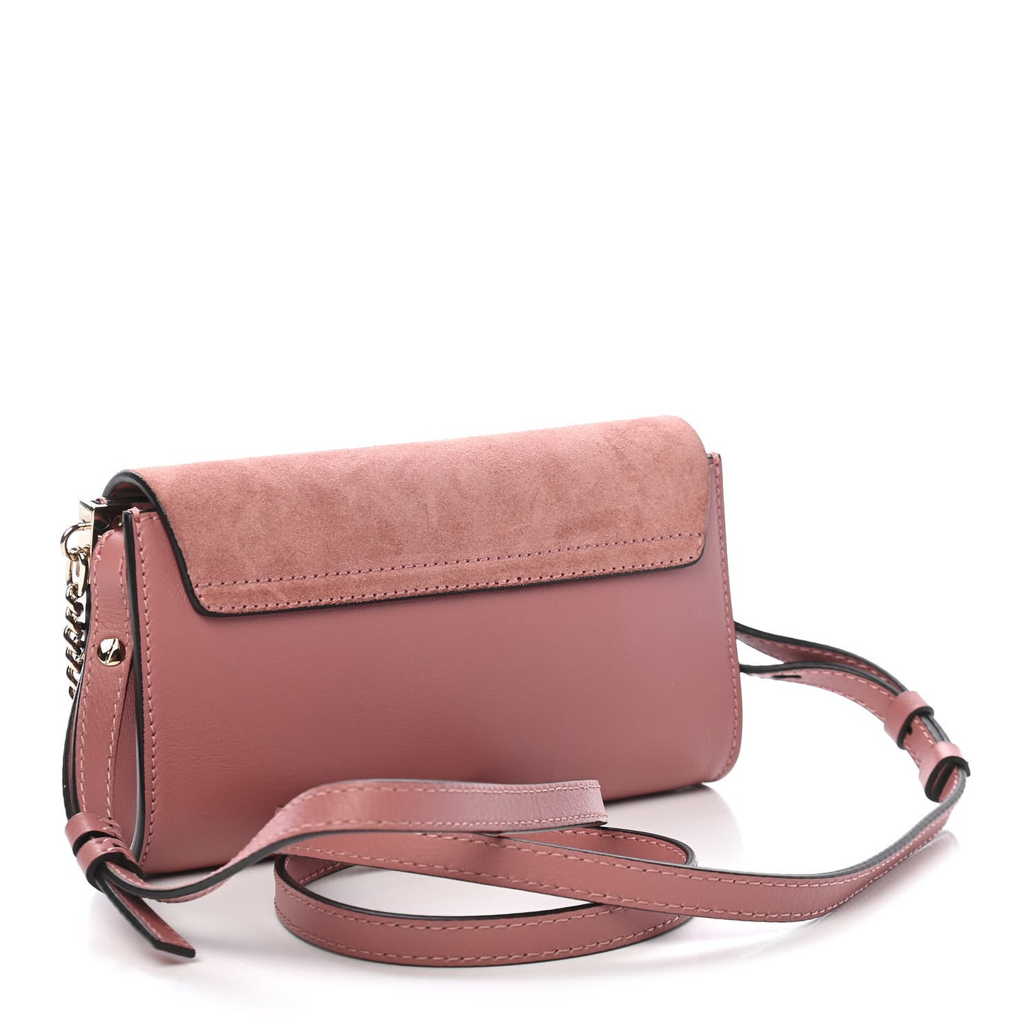 Calfskin Mini Faye Shoulder Bag Washed Pink