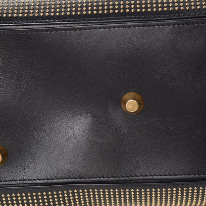 Alexander McQueen Calfskin Studded Large Heroine Black 17 of 24