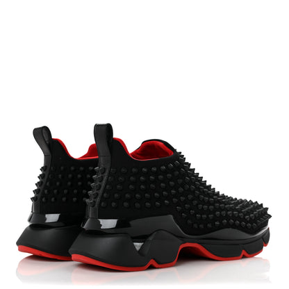 Christian Louboutin Neoprene Spike Sock Donna Flat Sneakers 40 Black 4 of 7