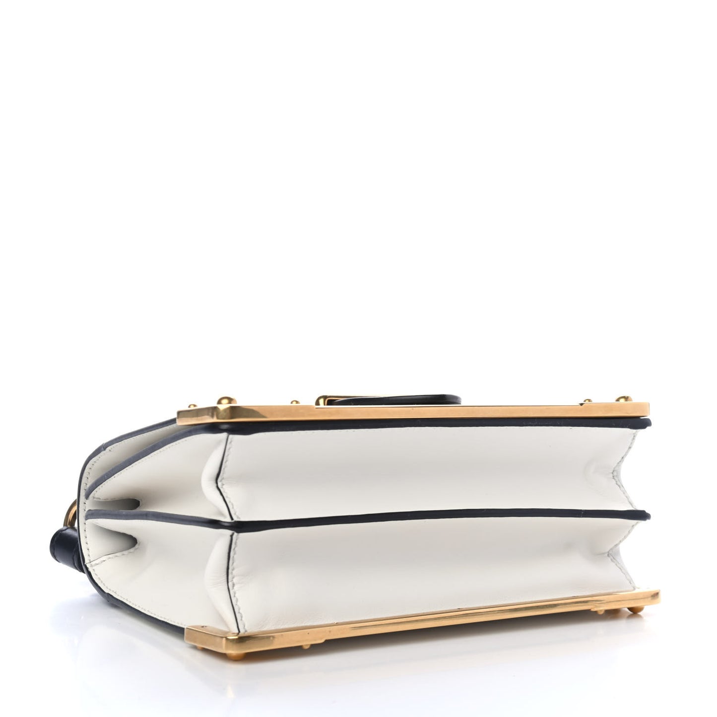 City Calf Saffiano Cahier Bag Talco Black