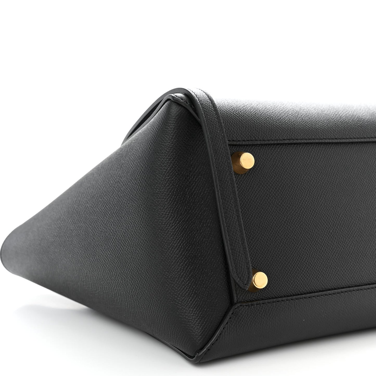 Grained Calfskin Mini Belt Bag Black