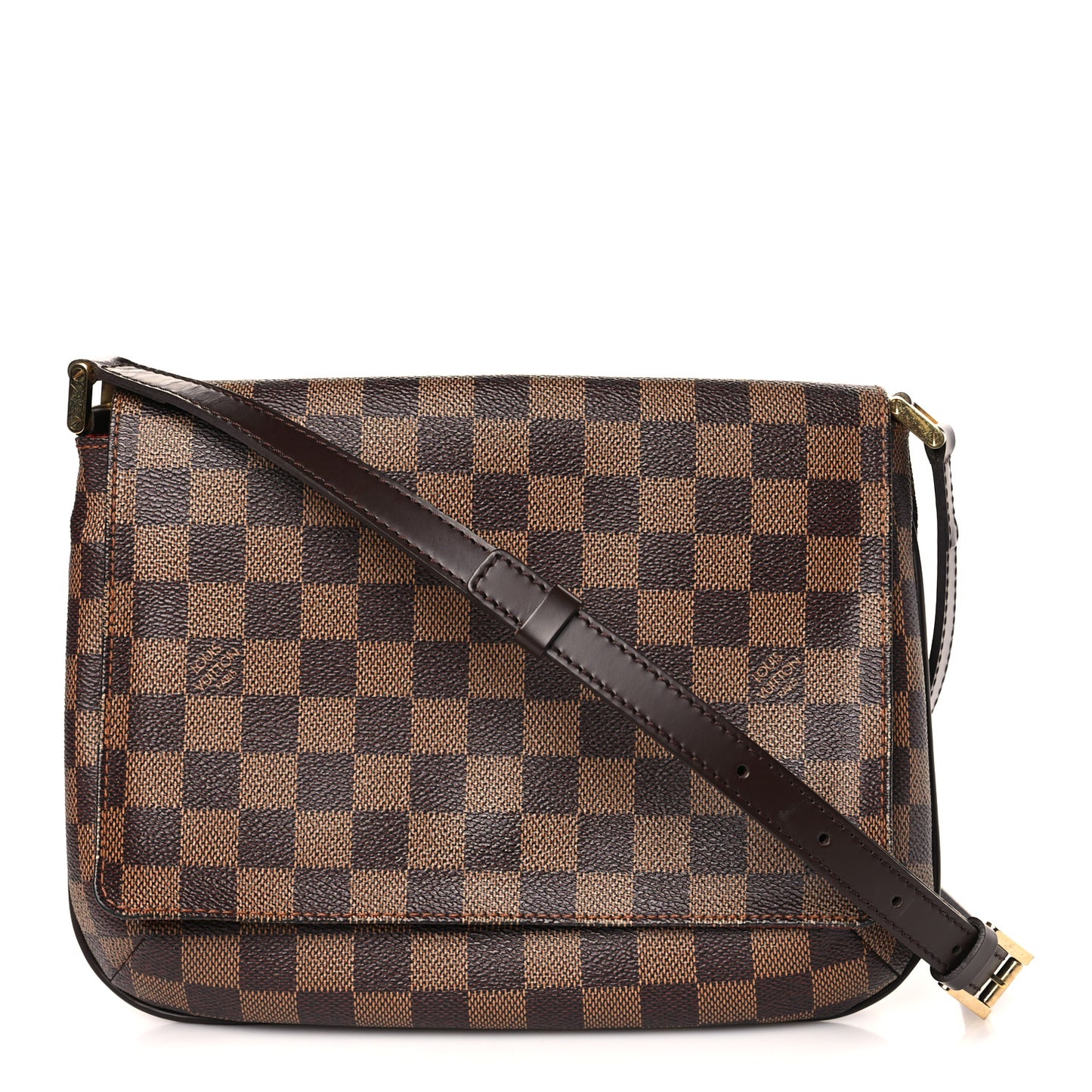 Damier Ebene Musette Tango Long Strap