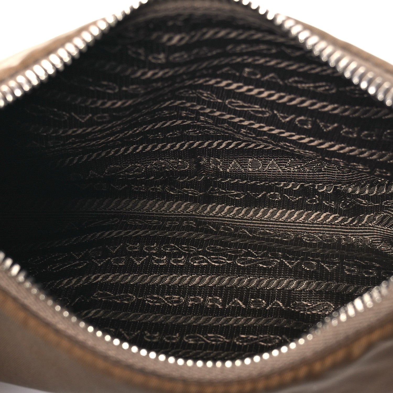 Prada Tessuto Nylon Saffiano Re-Edition 2005 Shoulder Bag Cacao 5 of 12
