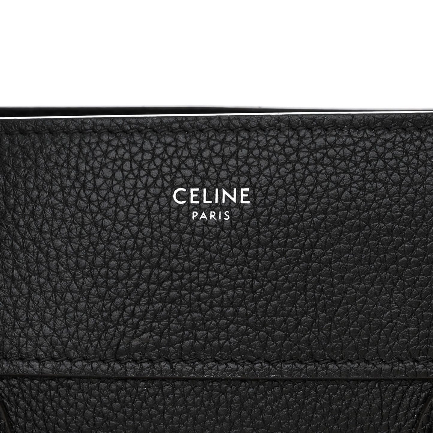 Drummed Calfskin Mini Luggage Black