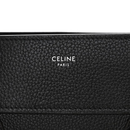 Celine Drummed Calfskin Mini Luggage Black 6 of 9